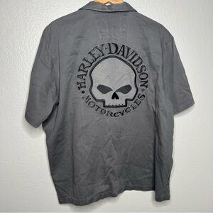 mens harley davidson short sleeve shirt XL Skull Graphic Willie G Logo